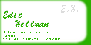 edit wellman business card